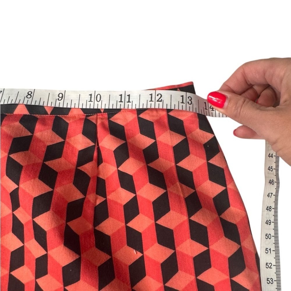 Sandra King Moda Seta Geometric Pencil Skirt | 6 | Retro Mod Pop Art Print C205 - Picture 5 of 8